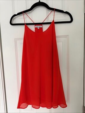 Naked Zebra Red Spaghetti-Strap Top